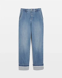 Extra High-Rise Cuffed Relaxed Straight Jean