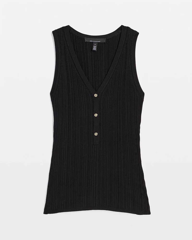 Knit Henley Tank