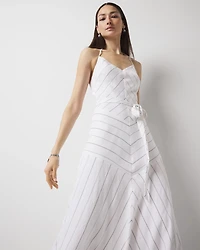 Tie-Waist Halter Dress