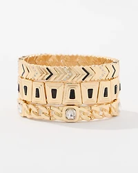 Set of Three Stretch Bracelets