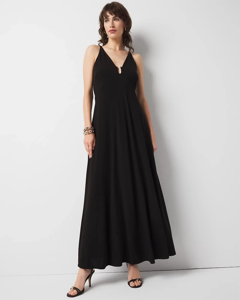 Petite Hardware Jersey Maxi Dress