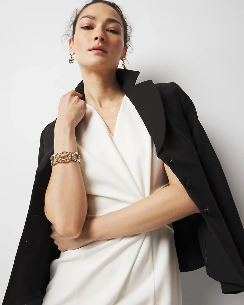 Petite Twist Detail Sheath Dress