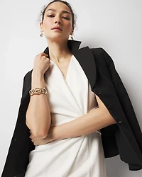 Petite Twist Detail Sheath Dress