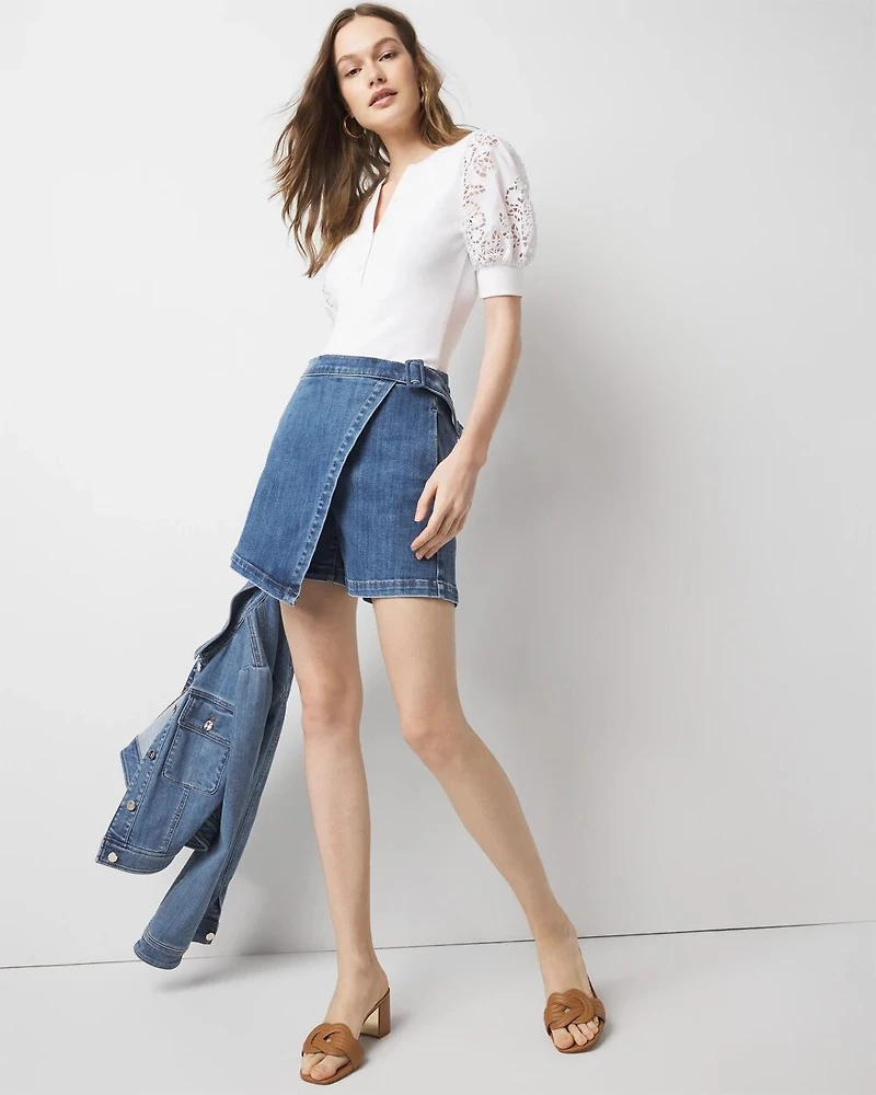 Denim Skort
