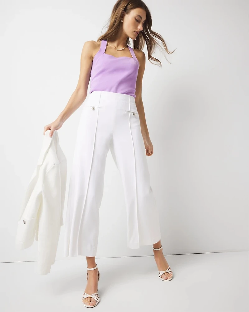 Cropped Wide Leg Pant