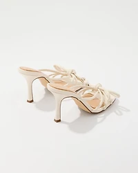 Knotted Bow Strappy Heeled Sandal