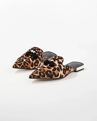 Leopard Tassel Mule
