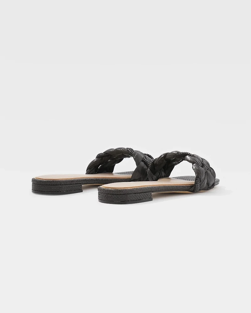 Braided Raffia Flat