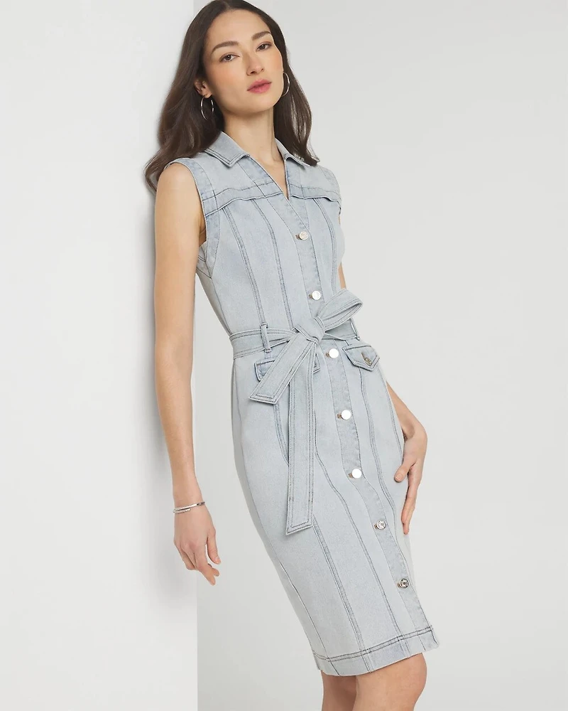 Denim Sheath Dress