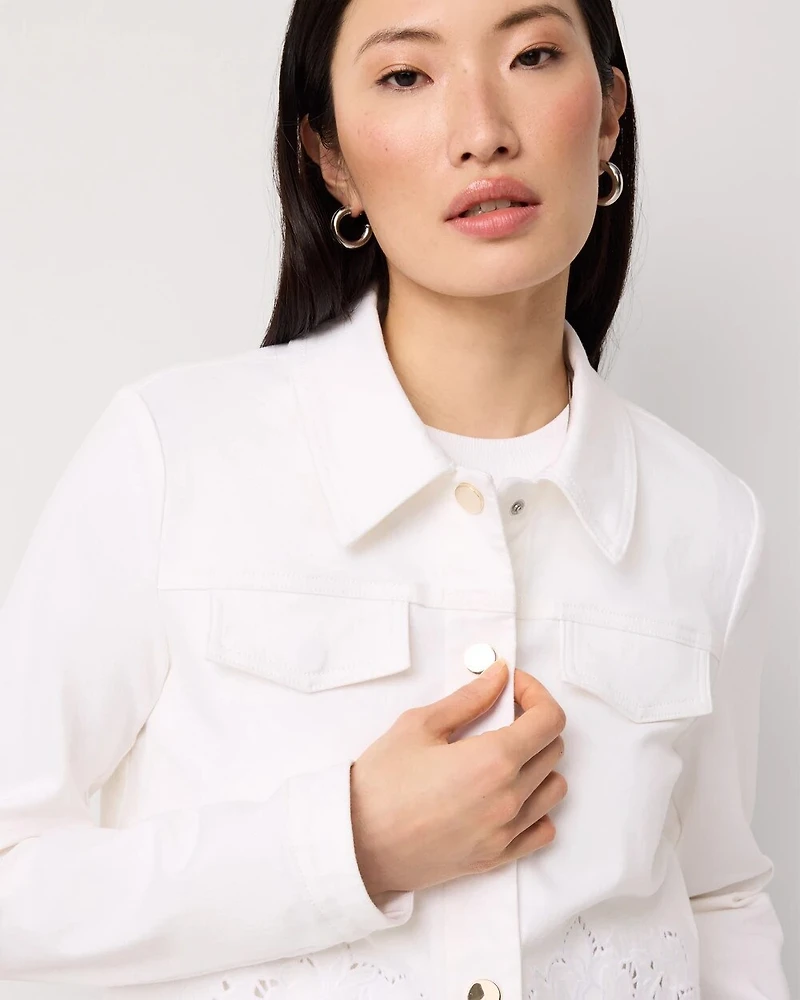 Cutwork Denim Jacket