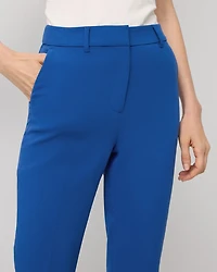 Crepe High Rise Elle Slim Ankle Pant