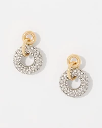 Pavé Rings Drop Earrings