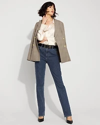 Satin Tuxedo Cuff Shirt