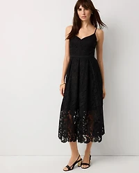 Petite Lace Midi Dress