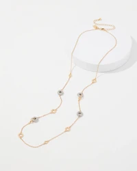 Pavé Rings Single Strand Necklace