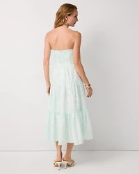 Tiered Cotton Midi Dress