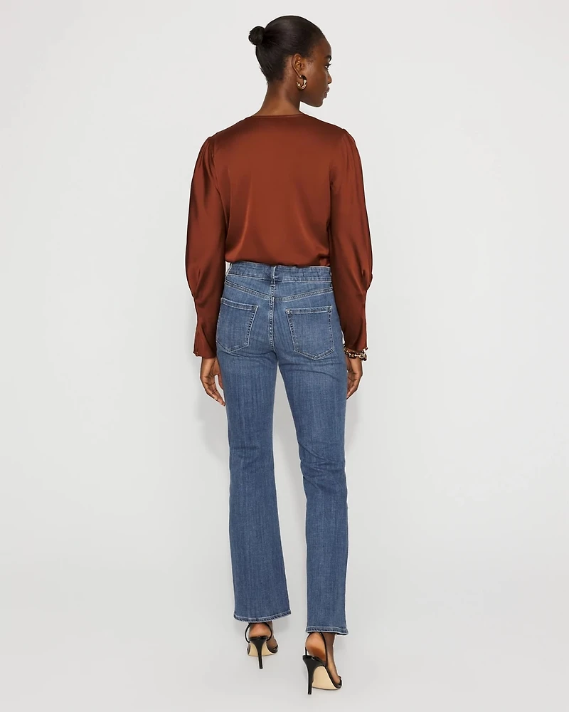 Petite High-Rise Bootcut Jean