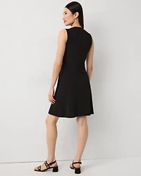 Sleeveless Button Front Dress