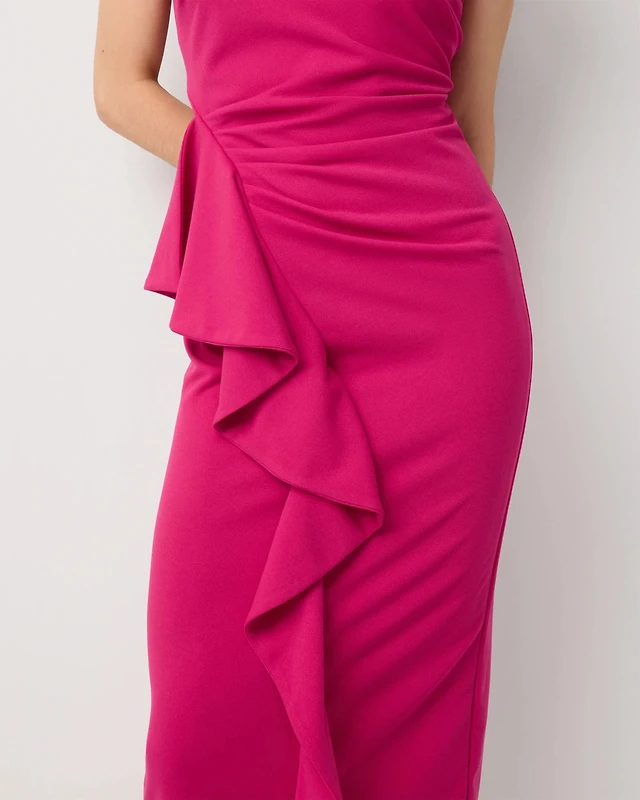 Maeve Sleeveless Notched Square-Neck Midi Dress at MarketFair Shoppes in  Princeton, NJ