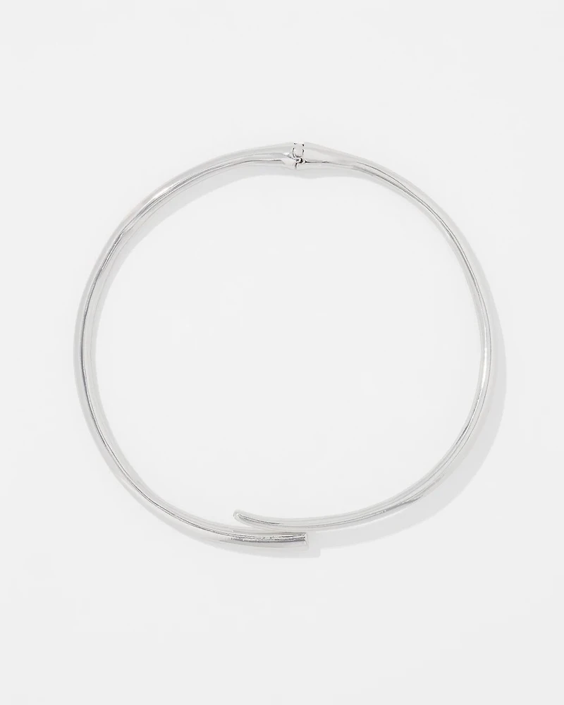 Silver Sculptural Collar