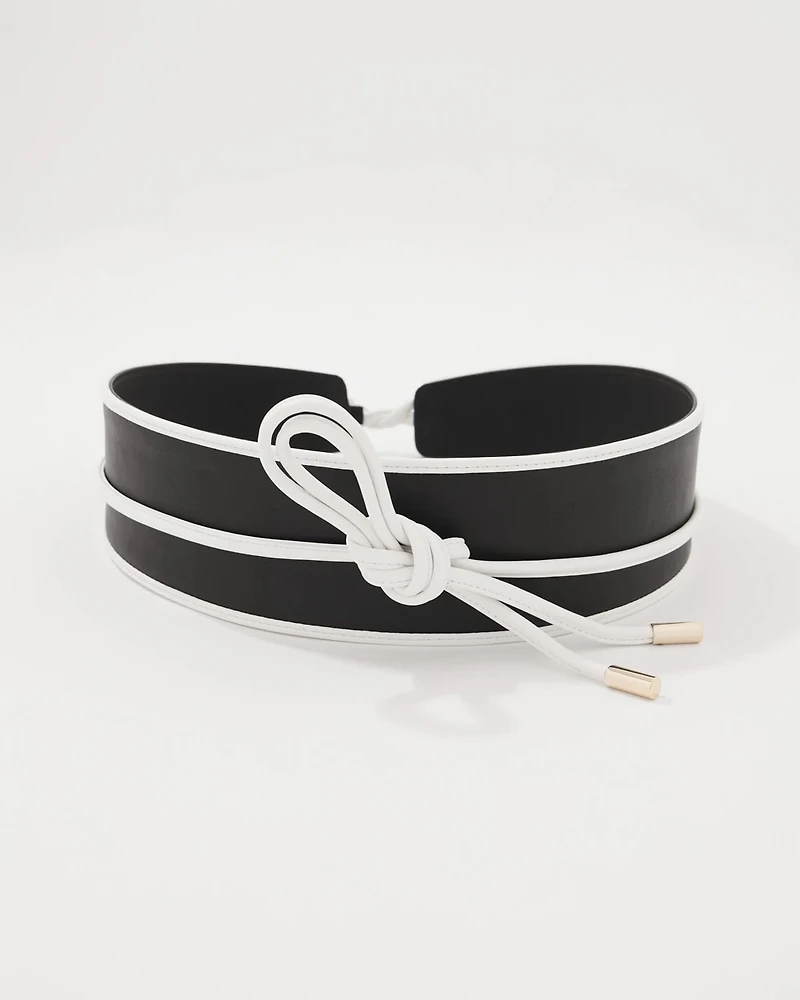 Contrast Obi Belt