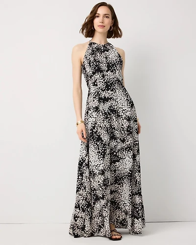 Graphic Floral Maxi Dress