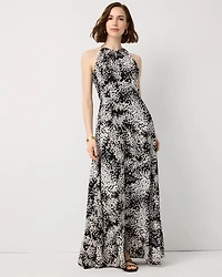 Graphic Floral Maxi Dress