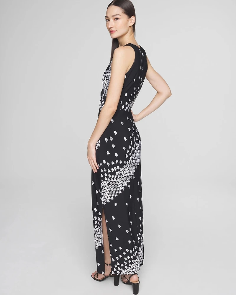 Sleeveless Matte Jersey Maxi Dress