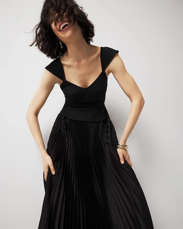 rhiannon corset top midi dress RHIANNON METALLIC JACQUARD AND SILK TAFFETA MAXI DRESS
