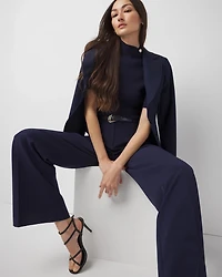 Elbow Sleeve Mock Neck Sweater