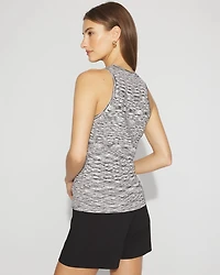 Petite Space-Dyed Sweater Tank Top