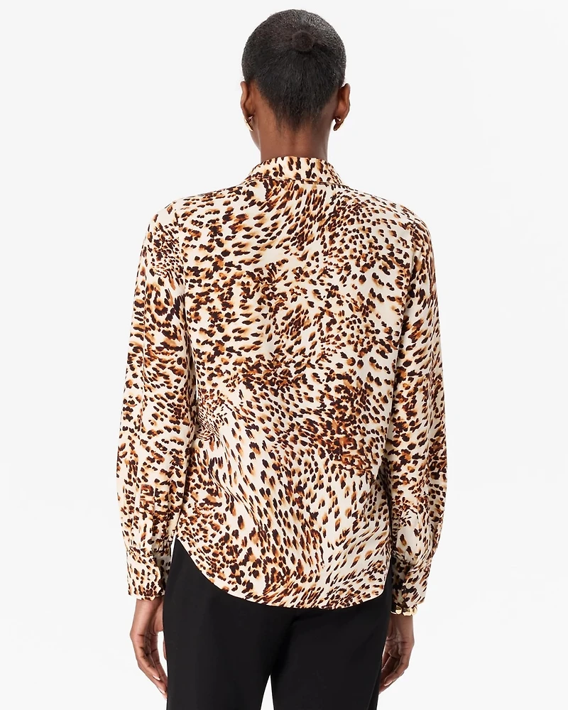 Button Front Collared Shirt