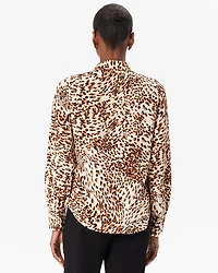Button Front Collared Shirt