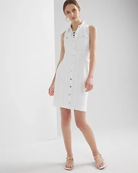 Denim Halter Sheath Dress