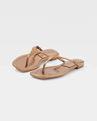 Copper Metallic Heel Sandal