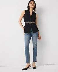 Drawcord Waist Tailored Vest