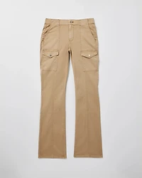 Petite High Rise Pret Cargo Skinny Flare Jeans