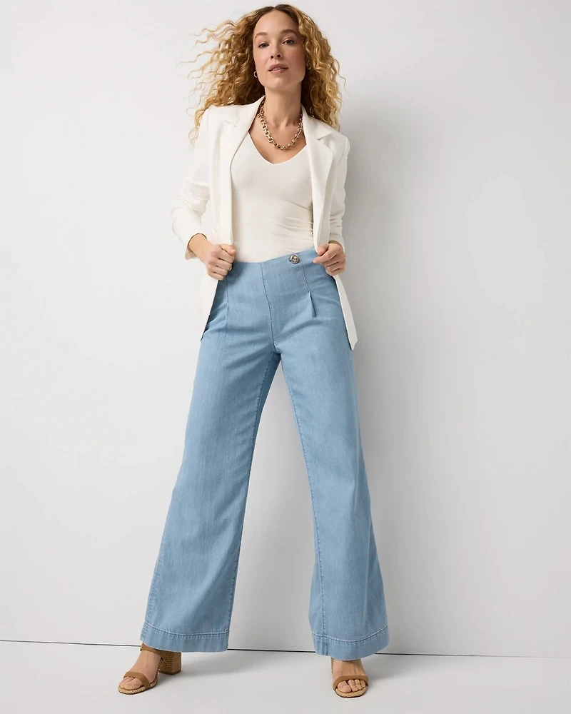 Wide Leg Featherweight Trouser Jean