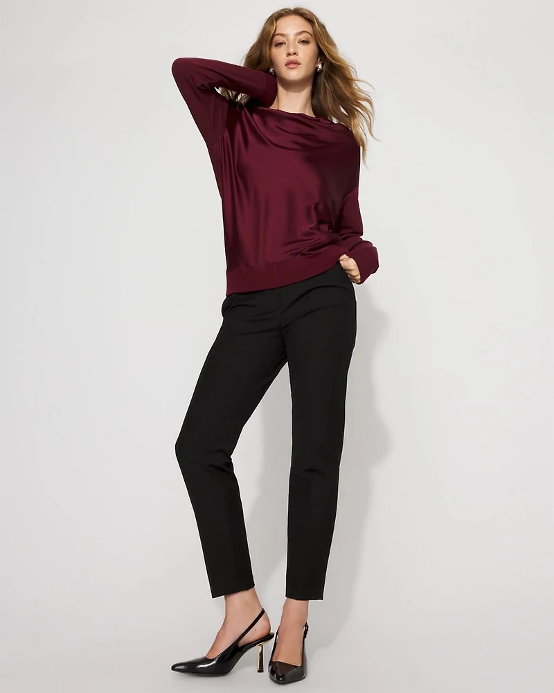 Satin Mix Snit Top