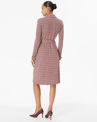Collared Wrap Dress