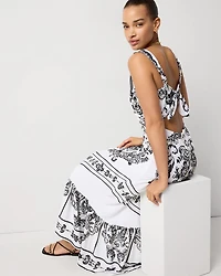 Tie-Back Maxi Dress