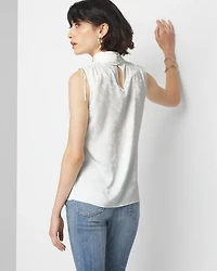 Sleeveless Mockneck Shell Top