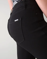 High-Rise Black Slim Jeans