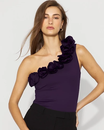 WHBM FORME™ Floral One-Shoulder Top