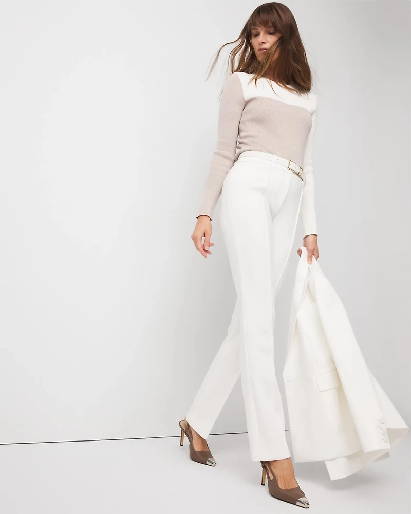 Double Weave Zoey Straight Pant