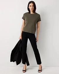Side Button Tee