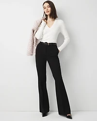 Rib Knit Pullover Sweater