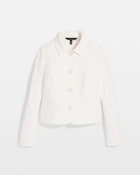 Knit Crepe Cropped Jacket