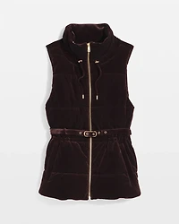 Velvet Puffer Vest