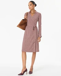 Collared Wrap Dress